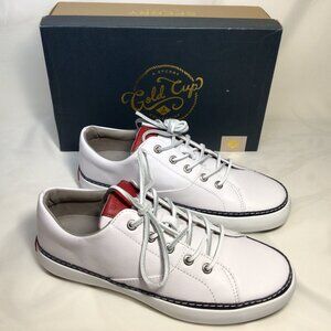 Sperry White Leather Sneaker Gold Cup Haven Mens Size 7.5 NEW